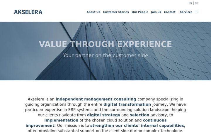 Screenshot of akselera.org