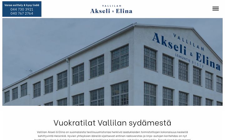 Screenshot of akseli-elina.fi
