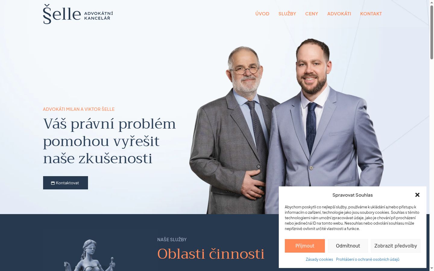Snímek obrazovky baneru souhlasu zobrazeného před jakoukoli interakcí