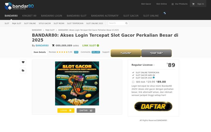 Captură de ecran a aksesbandar80.com