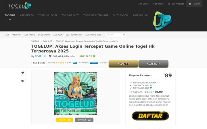 Screenshot of aksestogelup.com