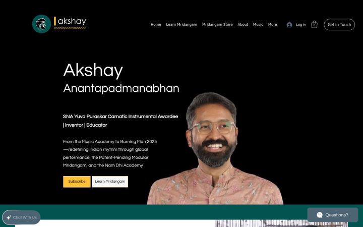 Skärmbild av akshaylaya.com