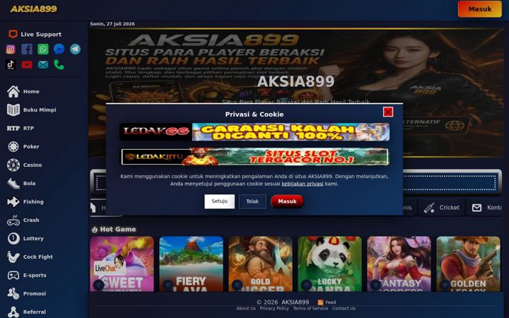 Skärmbild av aksia899.com