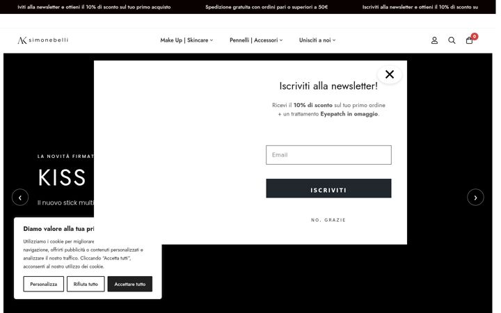 Skärmbild av aksimonebelli.com