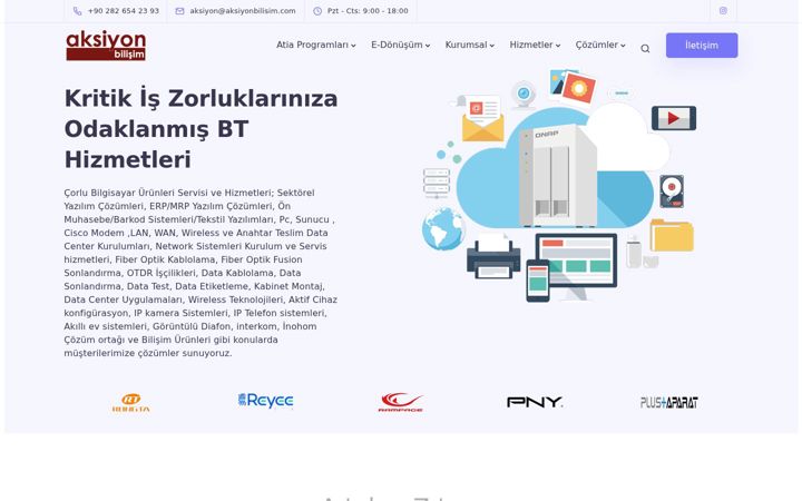 Screenshot of aksiyonbilisim.com