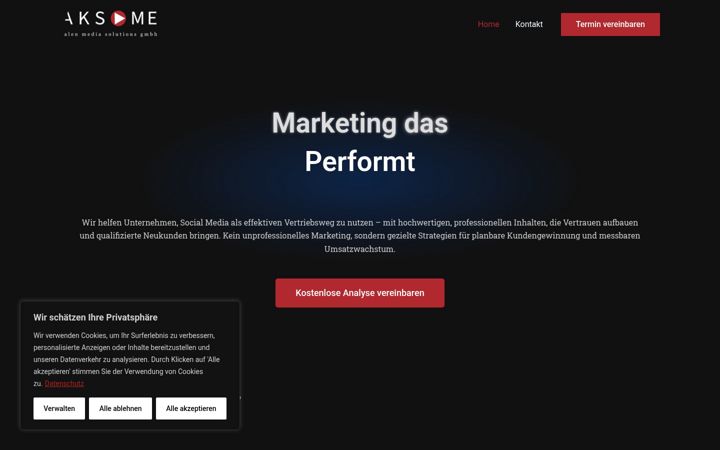 Screenshot of aksme.de