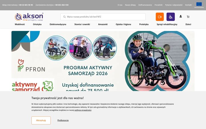 Screenshot of akson.pl