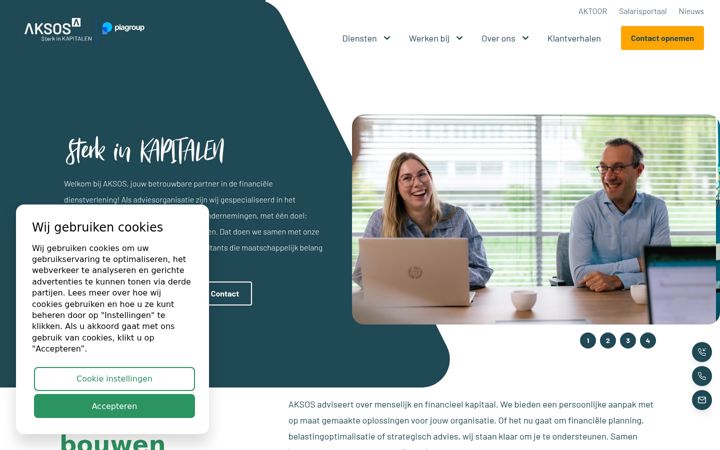 Screenshot of aksos.nl