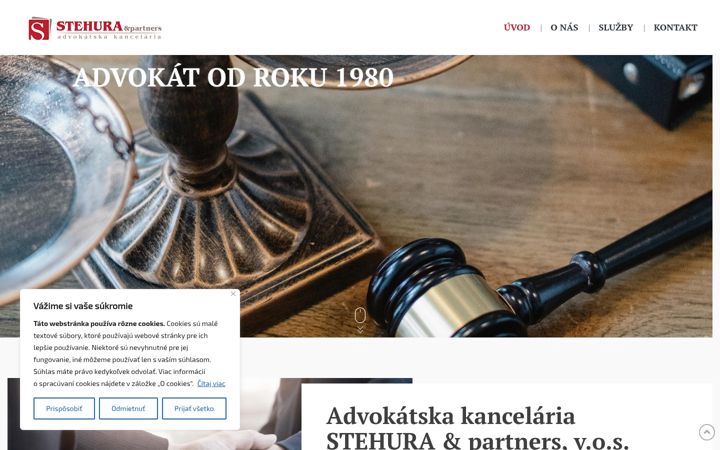 Snímek obrazovky akstehura.sk