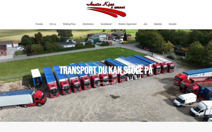 Screenshot of akstransport.dk