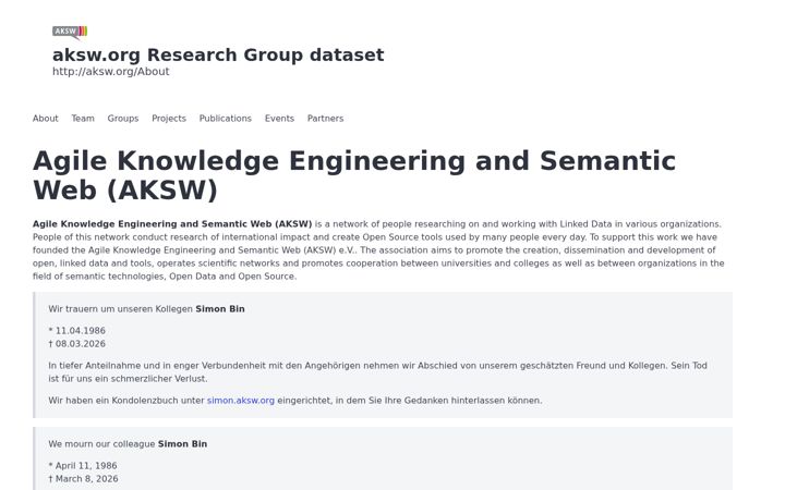 Screenshot of aksw.org