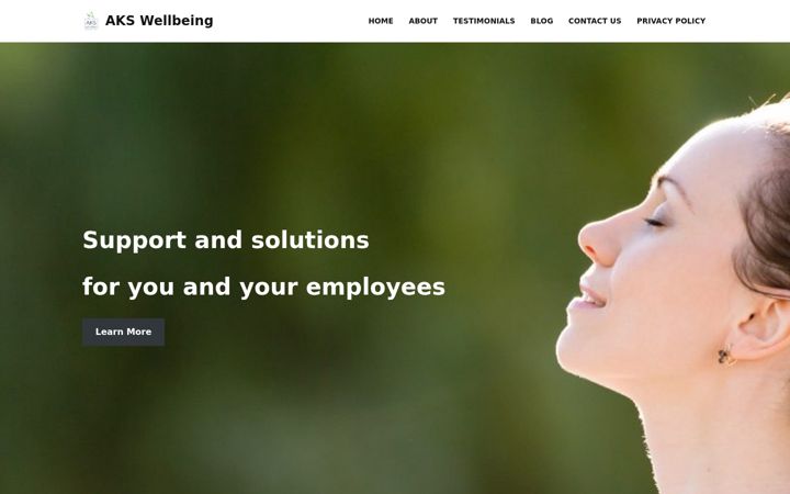 Screenshot of akswellbeing.com