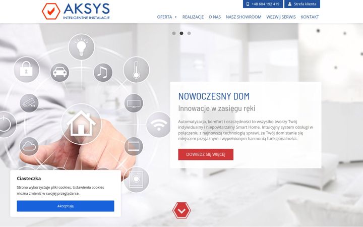 Screenshot of aksys.pl