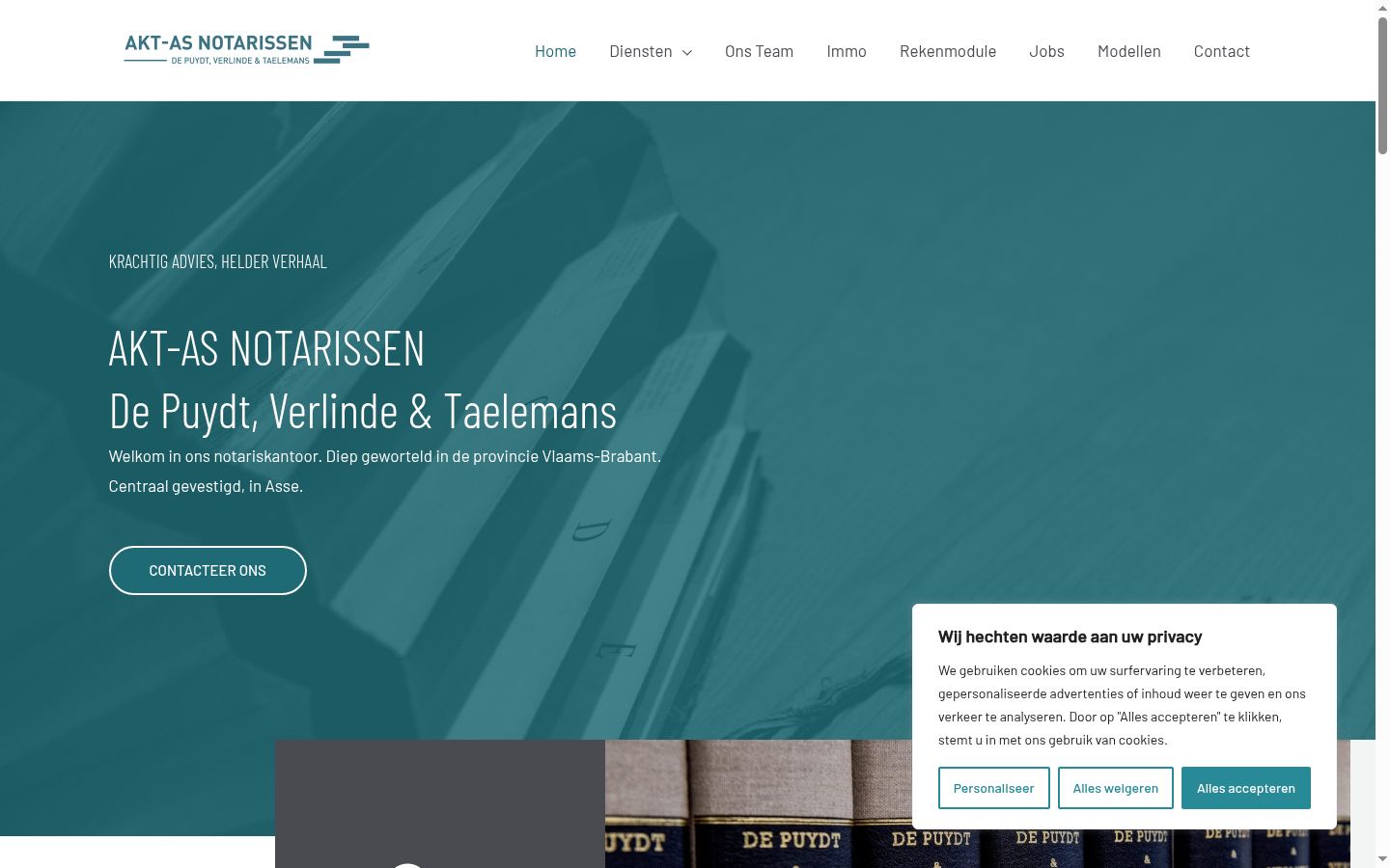 Screenshot des Einwilligungsbanners vor jeglicher Interaktion