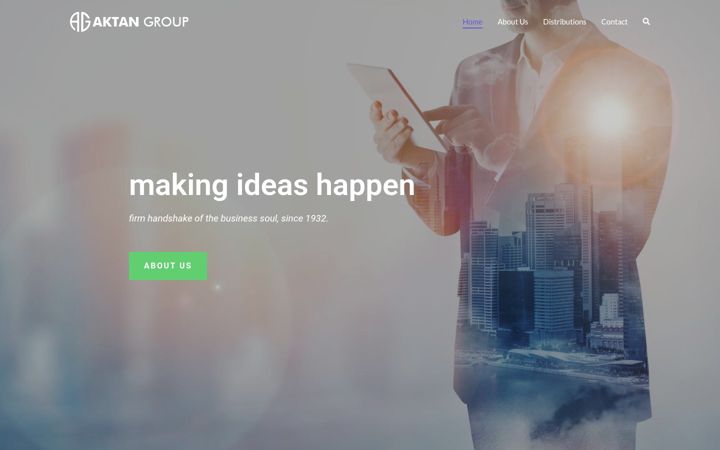 Screenshot of aktangroup.com