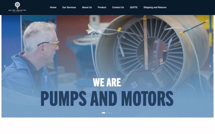 Screenshot του aktasindustry.com