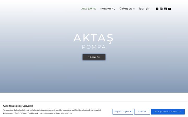 Screenshot of aktaspompa.com