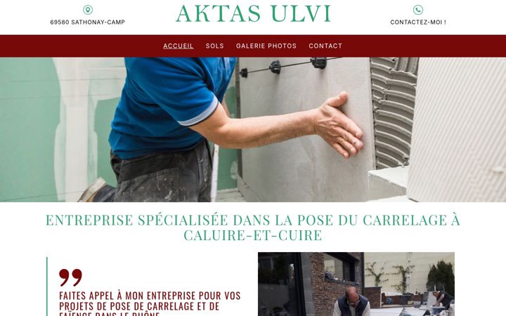 Screenshot of aktasulvi.fr