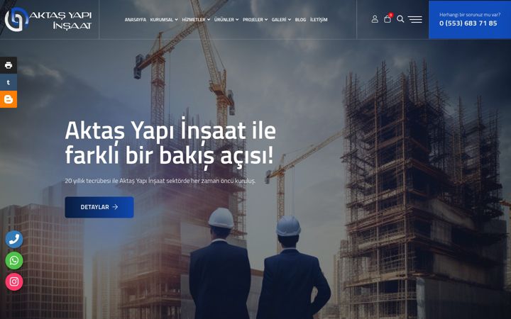 Screenshot of aktasyapiinsaat.com