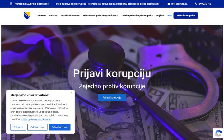 Screenshot of aktbd.ba