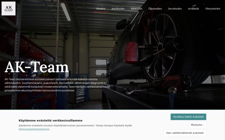 Screenshot of akteam.fi
