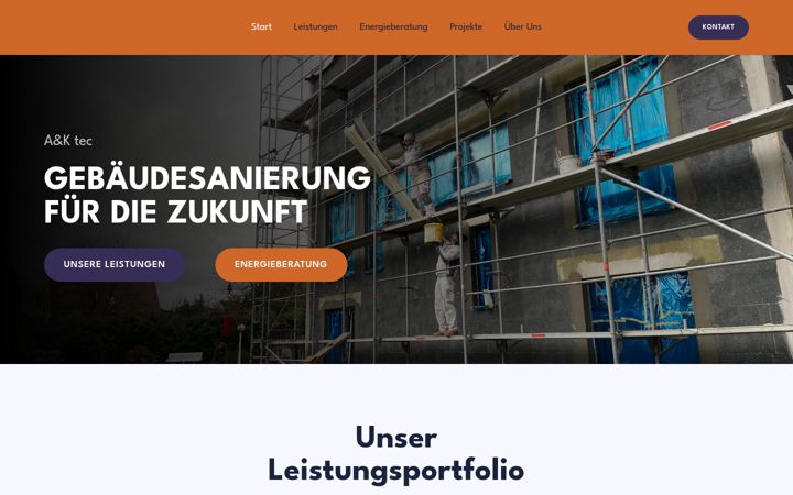 Skärmbild av aktec-sanierung.de