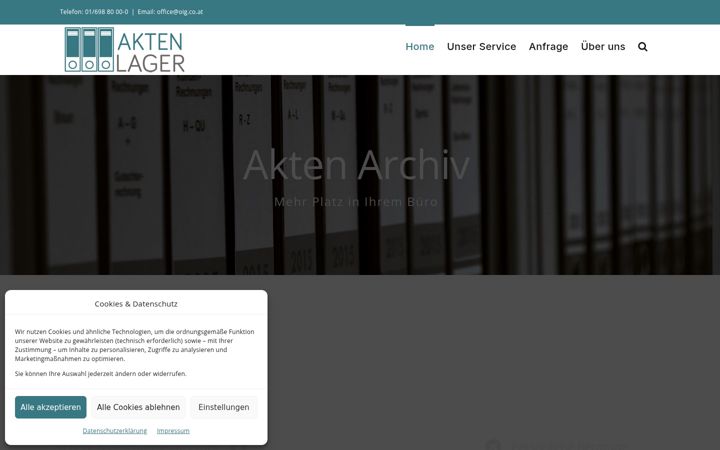 Screenshot of akten-lager.at
