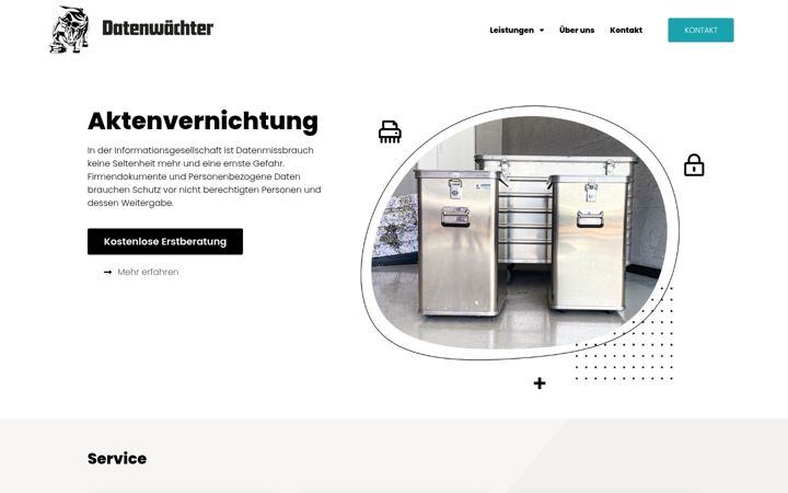 Captura de ecrã de aktenvernichtung-neuruppin.de
