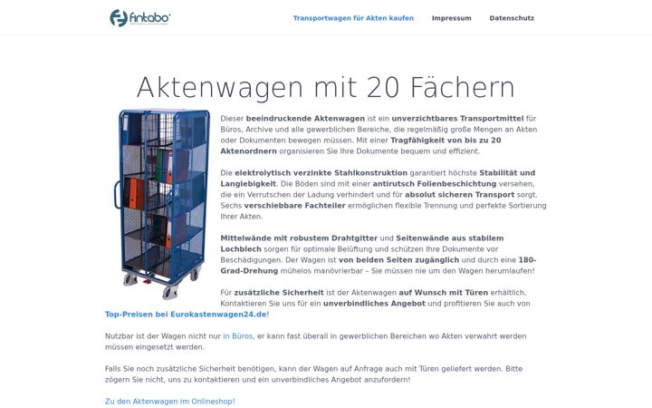 Screenshot of aktenwagen.net