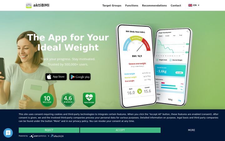 Screenshot of aktibmi.com