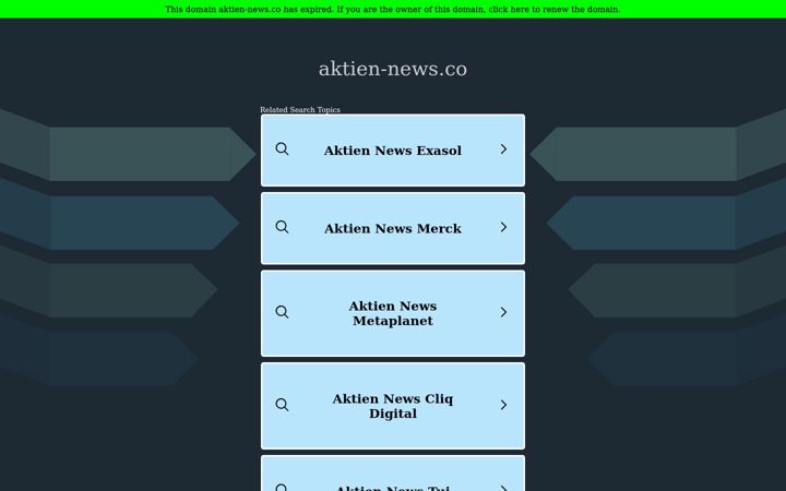 Screenshot of aktien-news.co