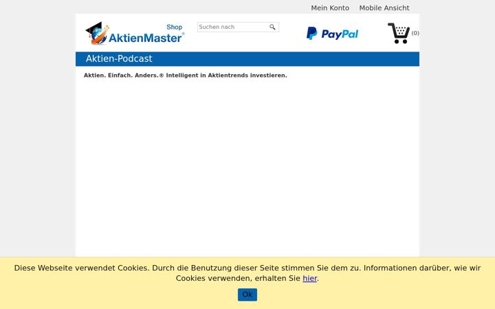 Screenshot stránky aktienmastershop.de