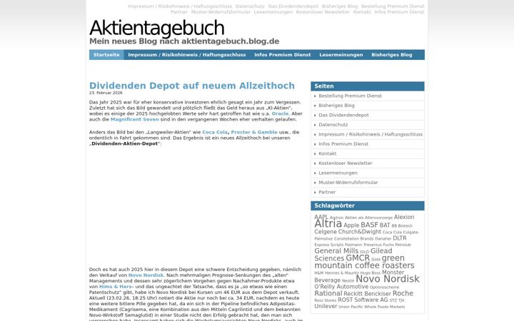 Screenshot of aktientagebuchblog.de