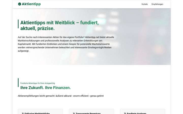 Screenshot of aktientipp.net