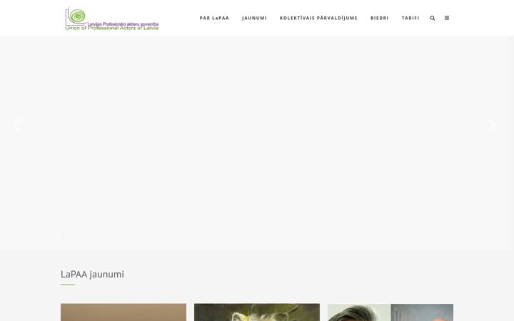Screenshot stránky aktieris.lv