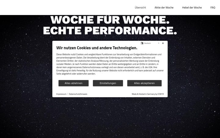 Screenshot of aktieundhebel.de