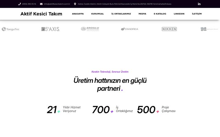 Screenshot of aktifkesicitakim.com.tr