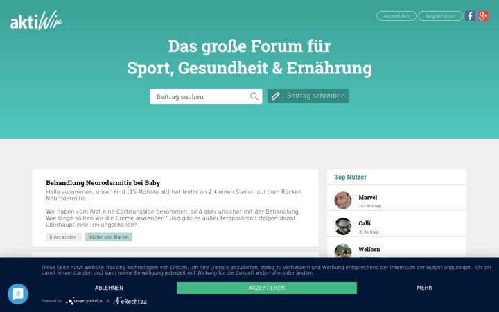 Screenshot of aktiforum.de
