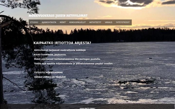 Screenshot of aktiivilomat.com