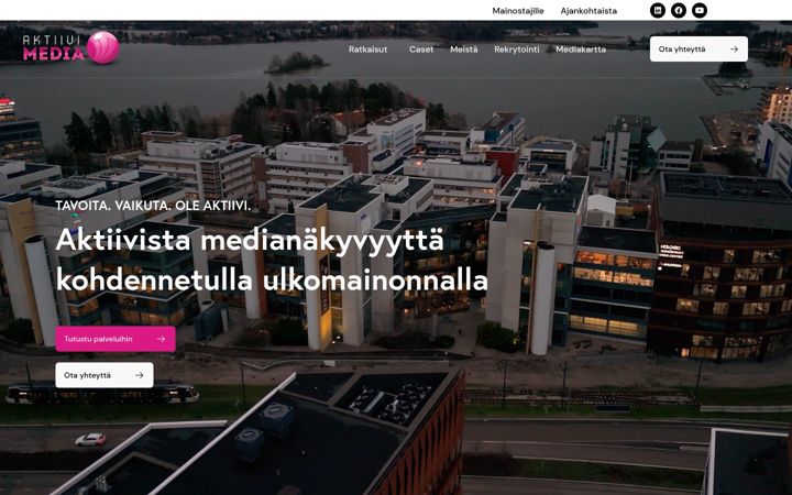 Screenshot of aktiivimedia.fi