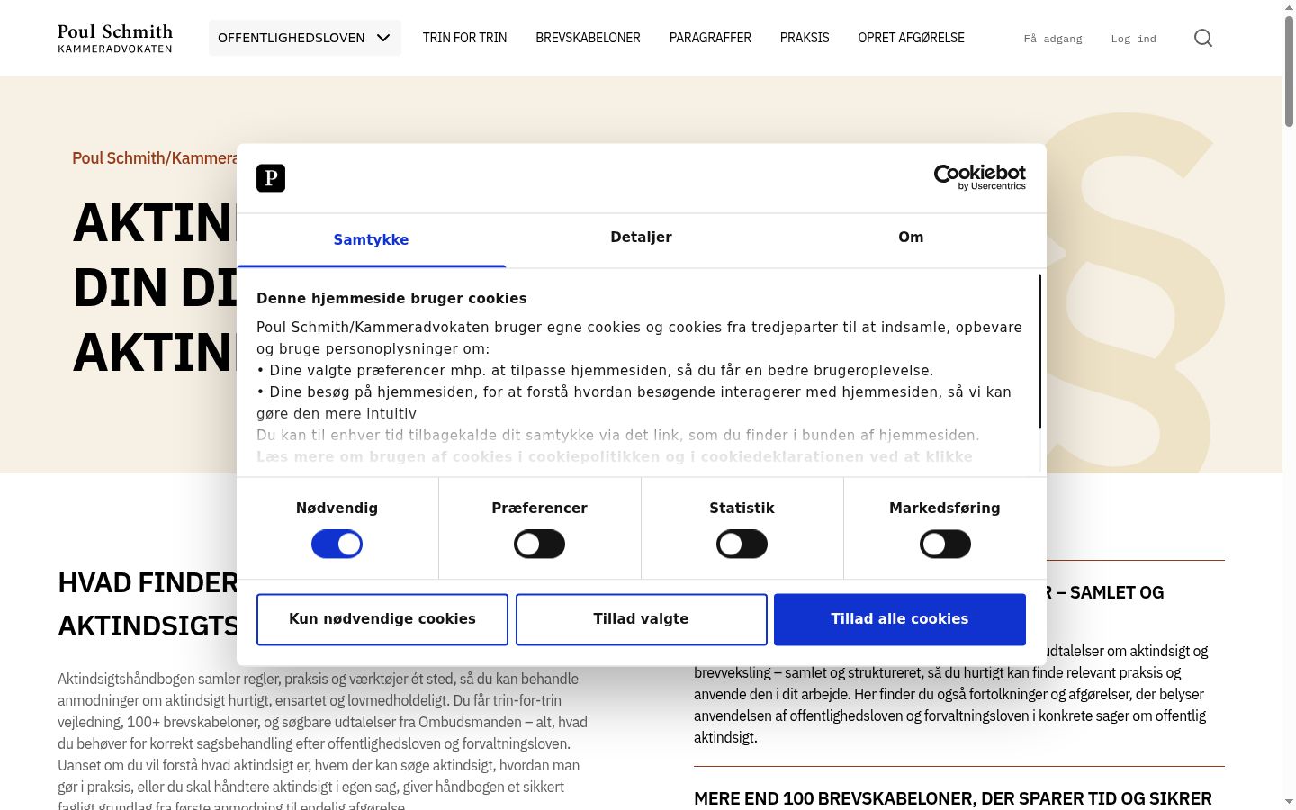 Screenshot tal-banner tal-kunsens muri qabel kwalunkwe interazzjoni