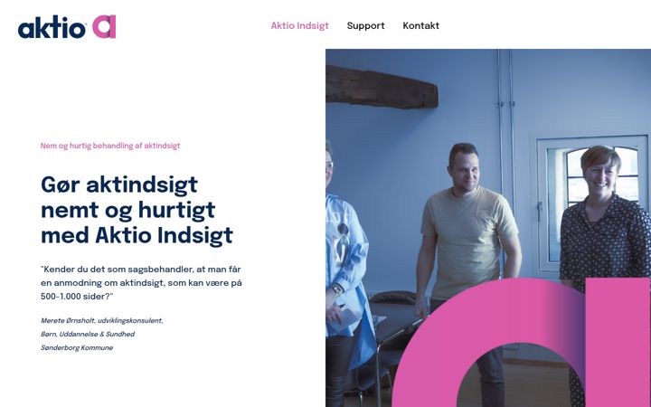 Screenshot of aktio.ai