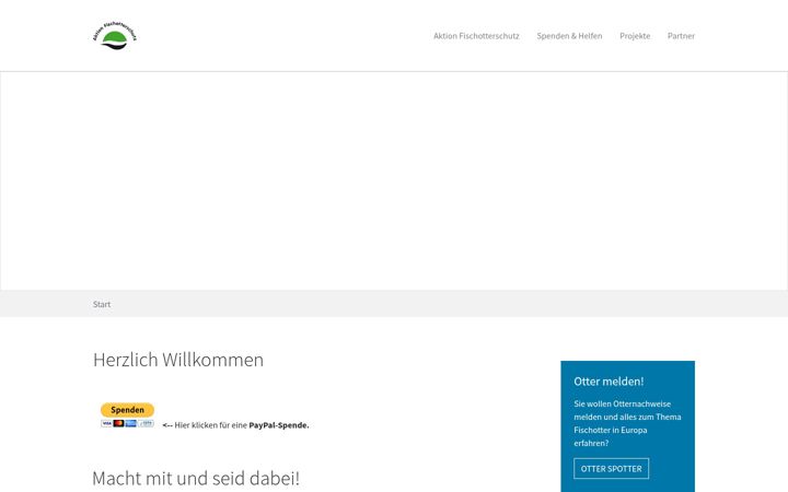 Екранна снимка на aktion-fischotterschutz.de