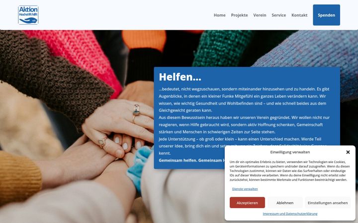 Екранна снимка на aktion-hochstift-hilft.de
