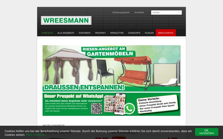 Screenshot of aktionshaus-wreesmann.de