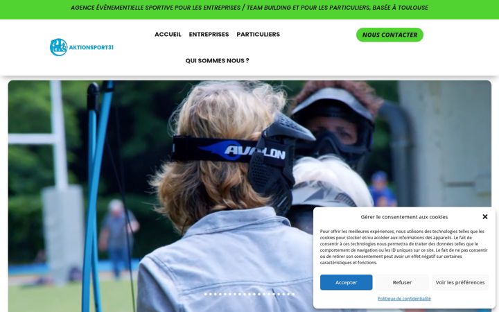 Screenshot of aktionsport31.fr