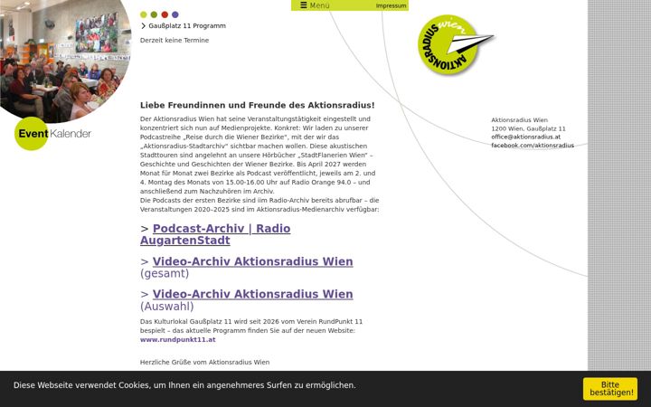 Skærmbillede af aktionsradius.at