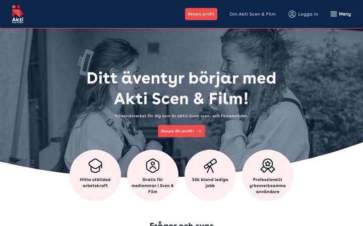 Screenshot of aktiscenochfilm.se