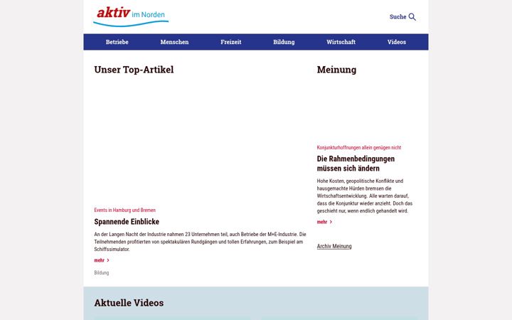Screenshot of aktiv-im-norden.de