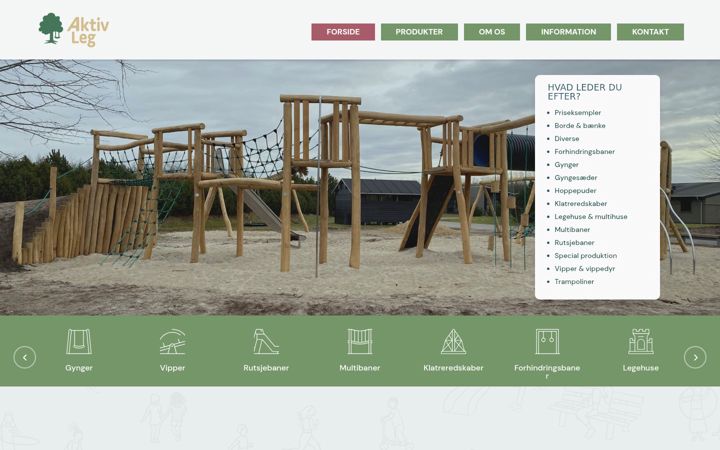 Screenshot of aktiv-leg.dk